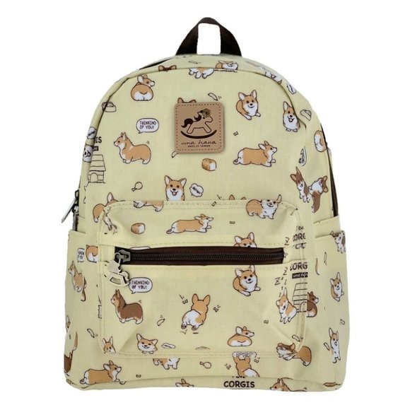 Uma Hana Handbags - Waterproof Corgi Mini Small Travel Backpack